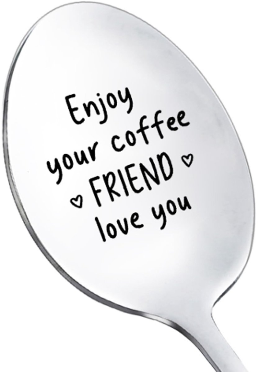 Dailygoods- Koffielepel Decoratief - Cadeau voor Vrienden - Koffieliefhebber - Uniseks - Praktisch - Elegant Ontwerp - Koffielepelset