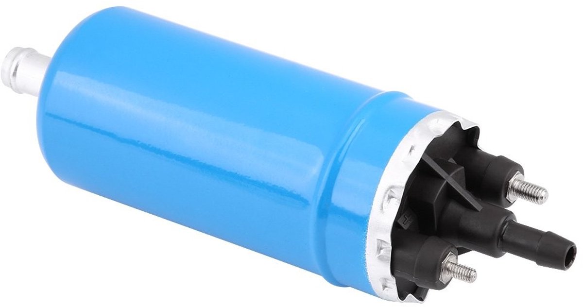 Dailygoods - Universele hogedruk brandstofpomp - Elektrische inline pomp - Gecoate schaal - Zwarte kleur - Verbeterde prestaties - Geschikt voor E23 E...