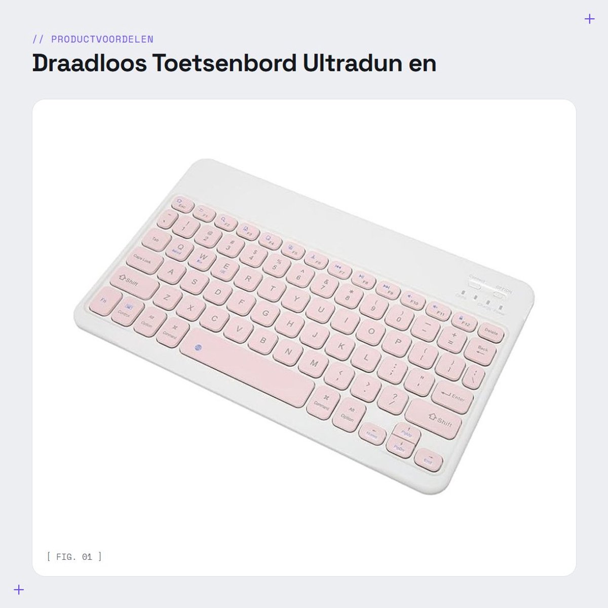 Dailygoods - Draadloos Toetsenbord - Ultradun en Waterdicht - 10 Inch - Tablet en Laptop Toetsenbord - Multi-toepasbaar - Draagbaar en Stijlvol