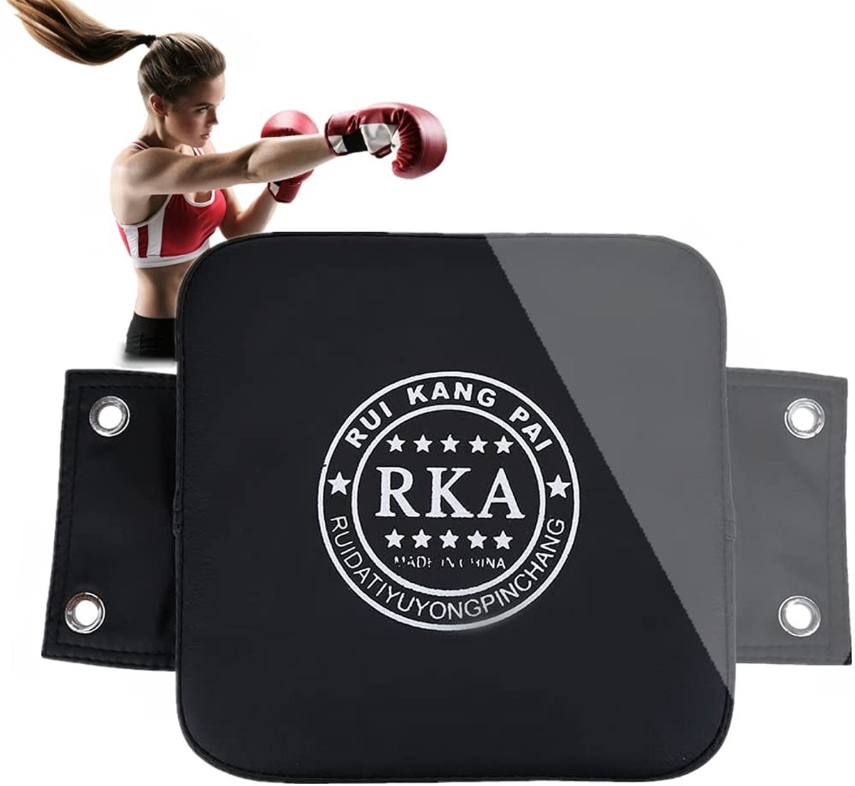 Dailygoods- Zandzak Eenvoudig te installeren - Zandzak voor fitness-training - Zandzak voor thuisgebruik - Focus doelkussen - PU-leer en schuimrubber - Verbeter je gezondheid - Focus Pad