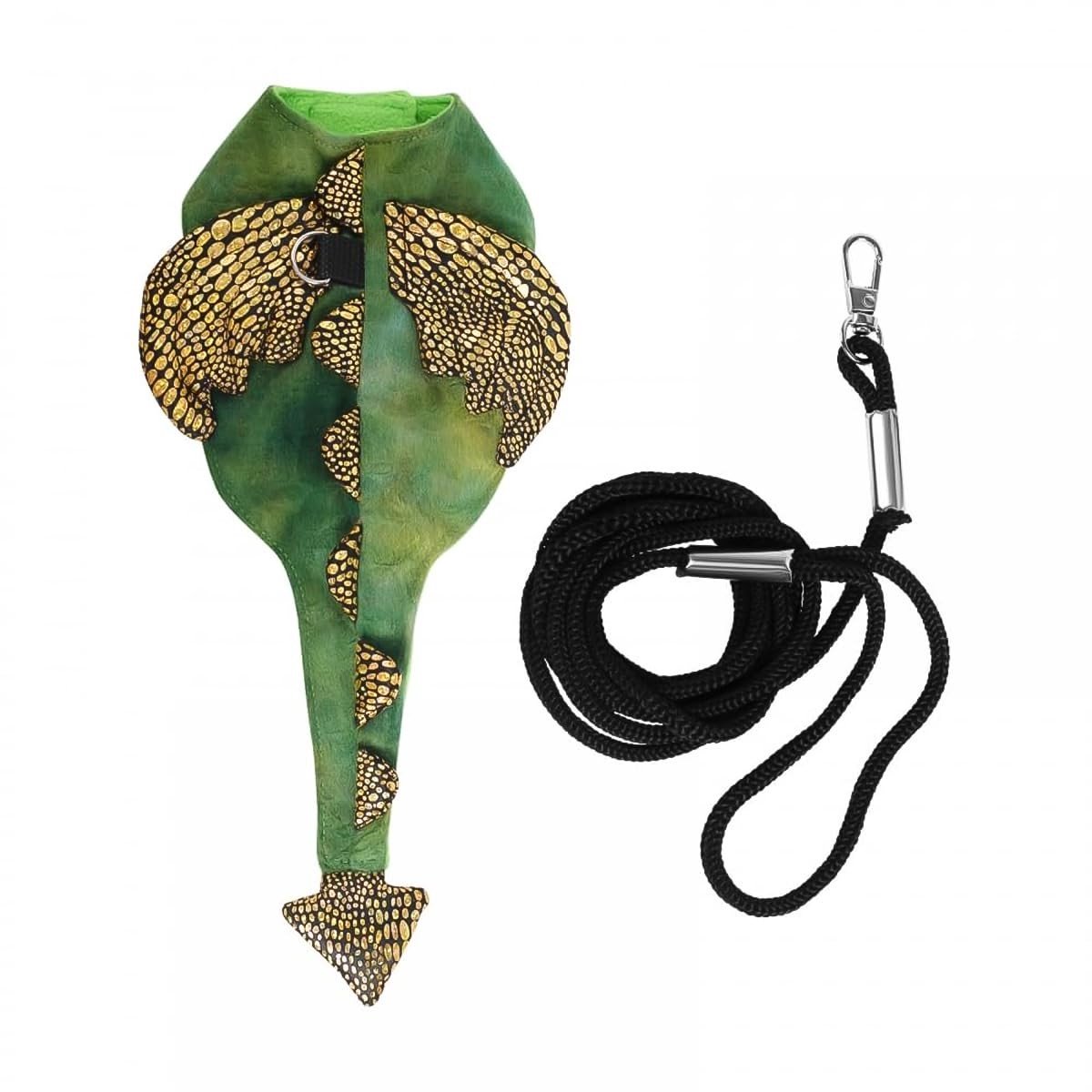 Dailygoods- Baardagaam Harnas - Verstelbare Riem - Lichtgewicht Pluche - Zacht en Comfortabel - Geschikt voor Reptielen - Ruglengte 15 cm - Huisdierharnas