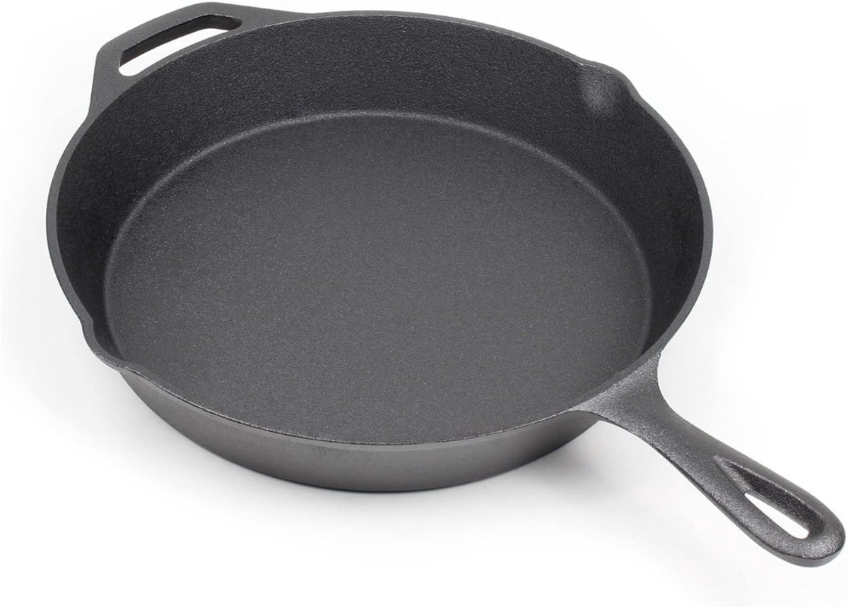 CLVP® Skillet Gietijzer - Gietijzeren Koekenpan - Skillet - Zwart