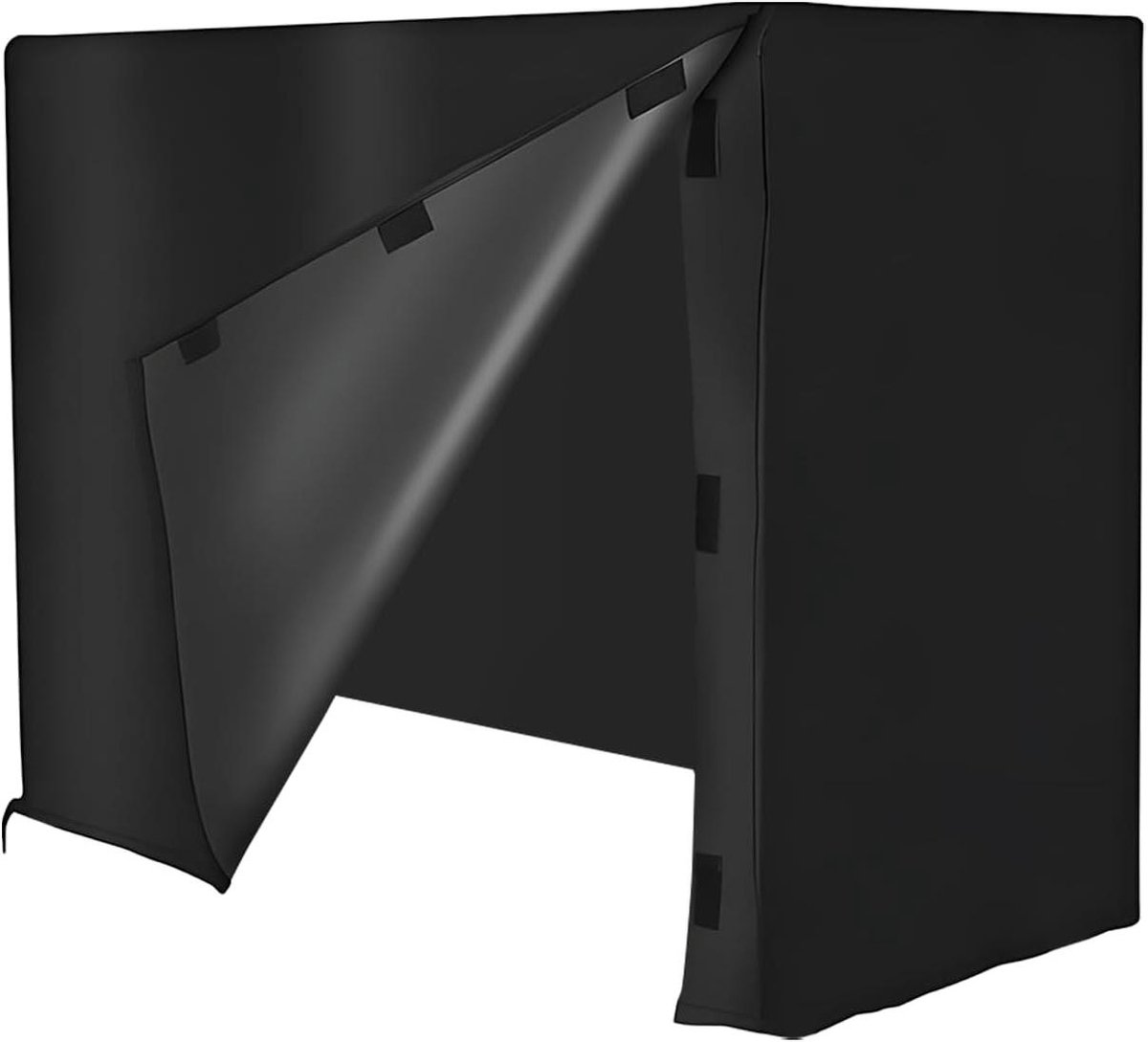 Houtstapel Afdekking - Stapelhoes Bescherming - Buiten Opslag - Weerbestendig Ontwerp - 121 x 61 x 107 cm - Zwart
