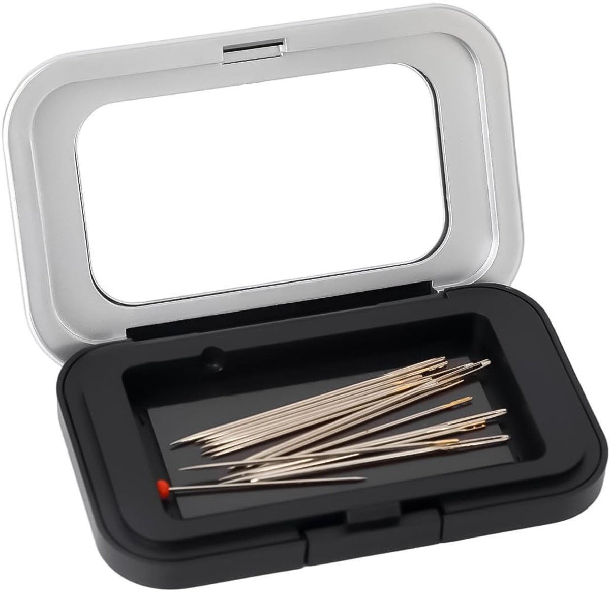 Dailygoods- Opbergdoos Magnetisch - Opbergdoos Naaigerei - Opbergdoos voor Naalden - Opbergdoos Compact - Opbergdoos met Dekkende Deksel - Duurzame Constructie - Naaldenhouder