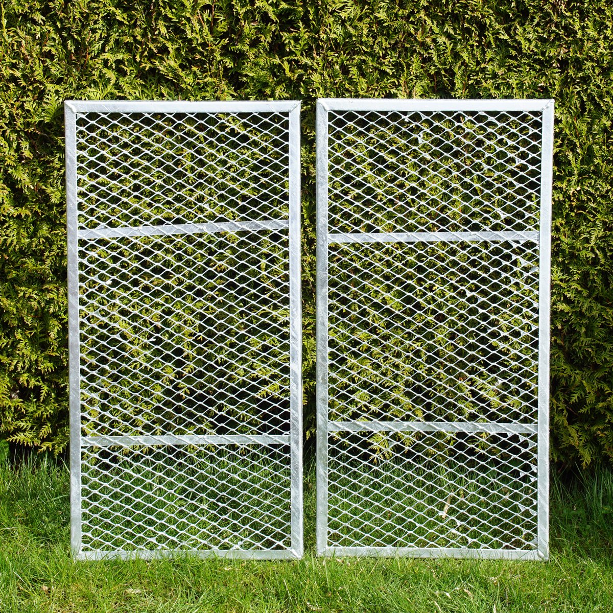 TRUTZHOLM Deksel of Bodem voor Compostbak 100x100cm - Thermisch Verzinkt Strekmetaal - Universeel Paneel Knaagdierbescherming