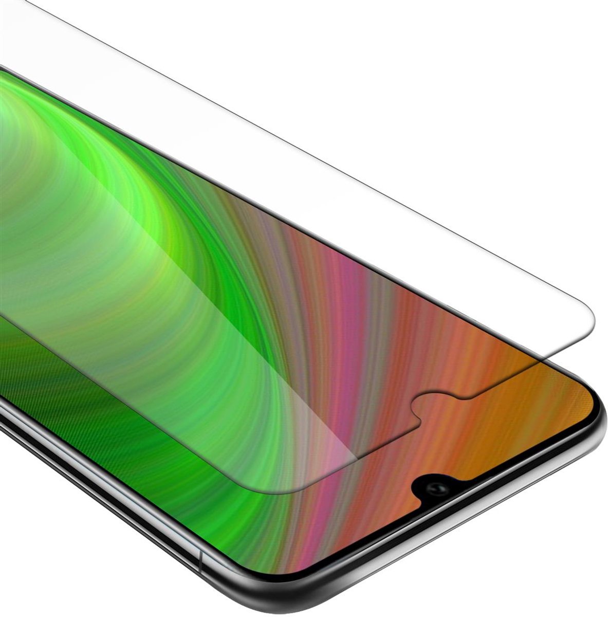 Cadorabo Screenprotector geschikt voor Honor 9A - Pantser film Beschermende film in KRISTALHELDER Geharde (Tempered) display beschermglas in 9H hardheid met 3D Touch