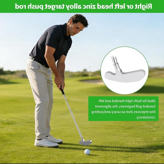 Indoor Mini Golf Set met Golf Putter, 2 Golf Clubs en PVC Draagtas voor Golf Training en Cadeaus voor Mannen van Merkloos — afbeelding 2