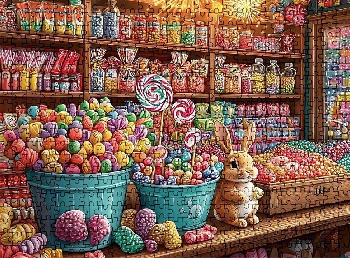 Houten Puzzel - Jigsaw Puzzel - Familie Entertainment - Hoge Resolutie Print - 141.5 x 87.5 cm - Multicolor