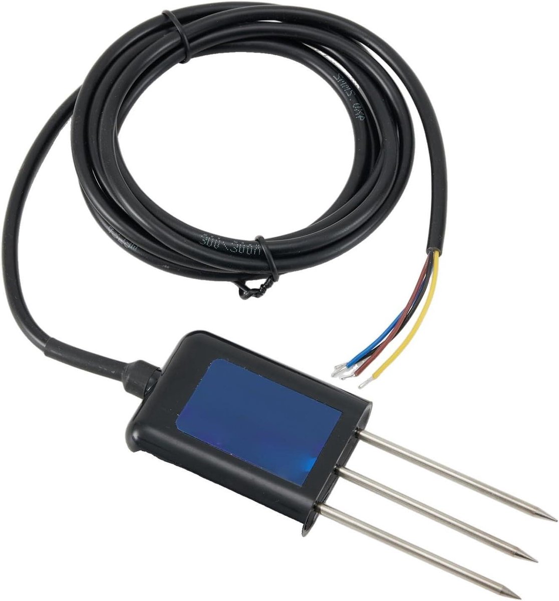 Bodemanalyse Sensor - Bodemdetector pH meter - Landbouw Bodemmeting - RS485 Modbus RTU - IP68 Waterdicht - Zwart