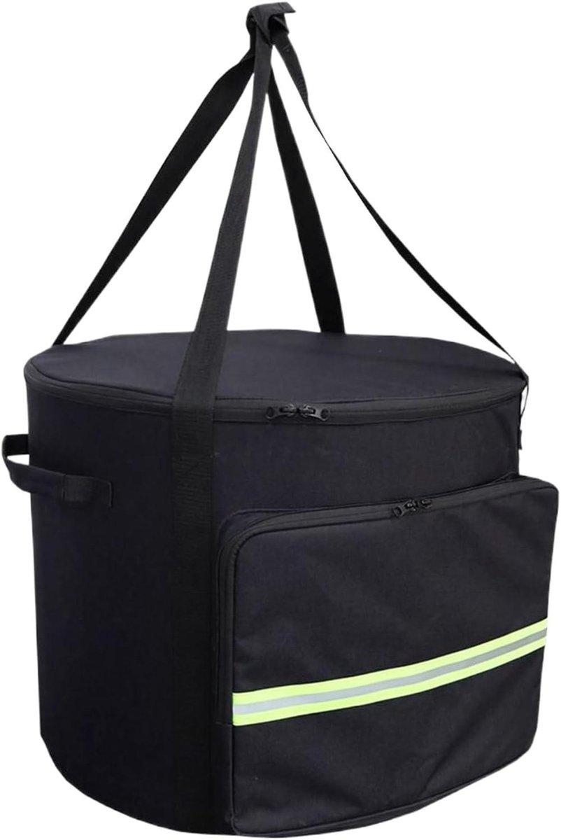 Pizzaoven Draagtas Stofdichte Opbergtas Outdoor Koken Versterkte Scheurvastheid 54 x 54 x 40 cm Zwart