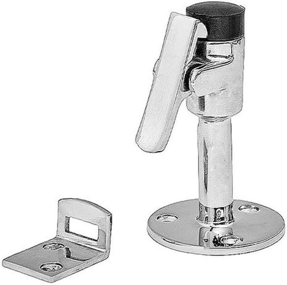 Deurstopper - Wandmontage Deurstop - Deuren Opvang - Robotvriendelijk Ontwerp - Lange Stijl - Zilver