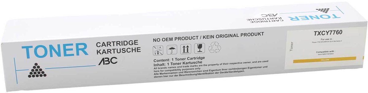 ABC huismerk toner geschikt voor Xerox Phaser 7760 XL magenta