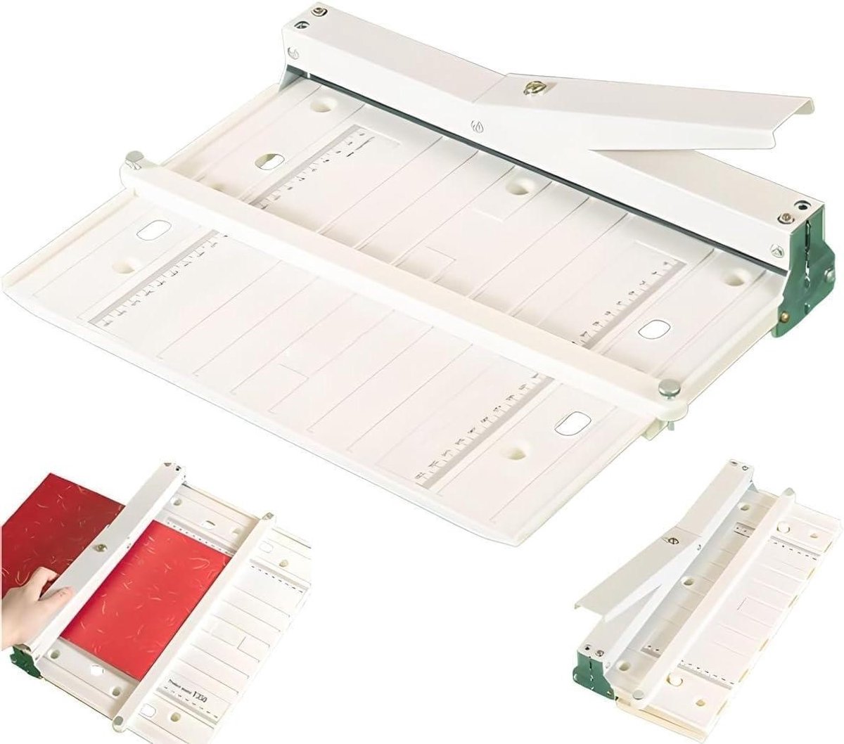 Handmatige Vouwmachine - Papier Vormer - Papier Bewerken - Precisie Groeven Messen - A3 A4 - Metaalkleurig