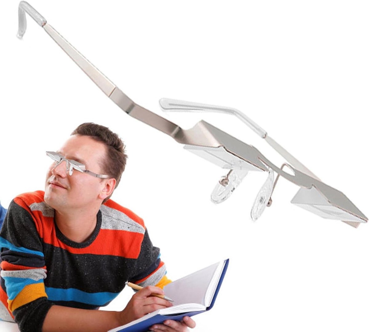 Horizontale Leesbril - Verlengde leesbril - Comfortabel lezen - Stabiele standaard - Compact - Niet gespecificeerd