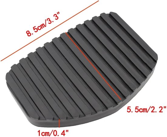 Autopedaalhoezen - Remblokken Rubberen Covers - Veiliger Rijden - Antislip Ontwerp - 2 stuks - Zwart — afbeelding 4