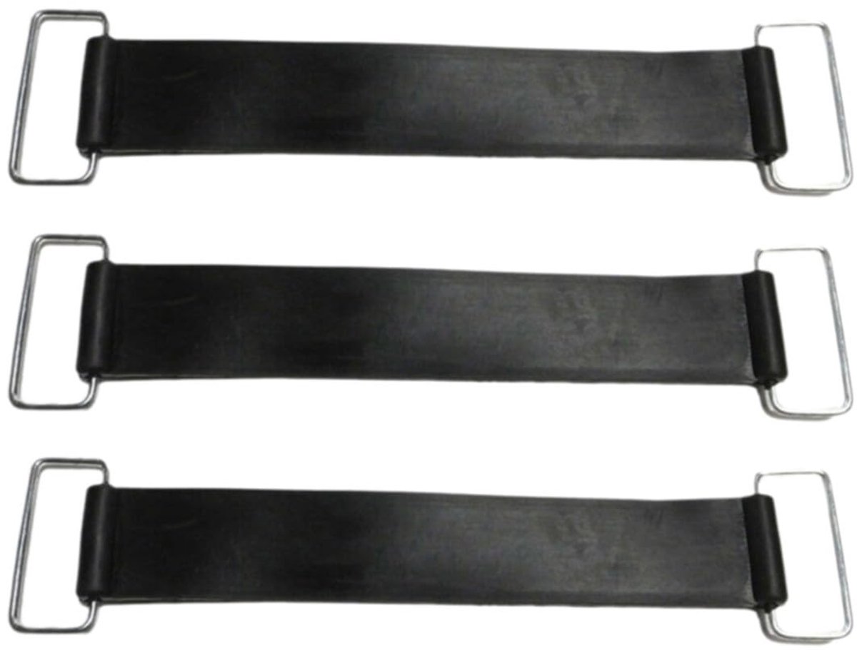 Dailygoods - Set van 3 Elastische Rubberen Accubanden voor Motorfietsen