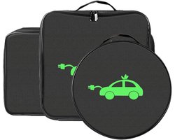 Kabelopslag Tas - Oplaadkabel Organizer - Auto Opladen - Waterdicht Oxford Materiaal - Tot 20m Kabel - Zwart