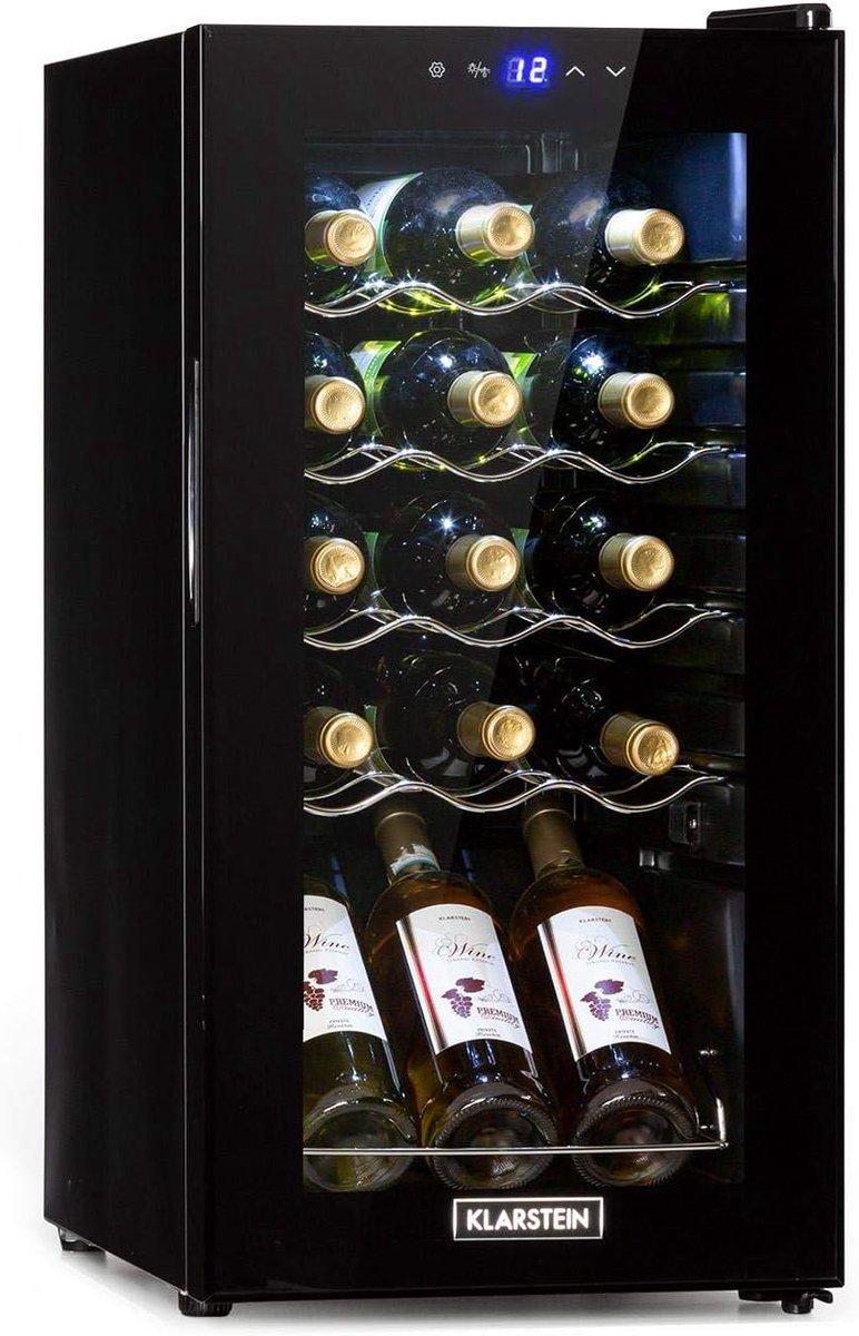 Wijnkoeler - Fles Koeler - Wijn Bewaren - Slim Ontwerp - 15 Flessen - Zwart