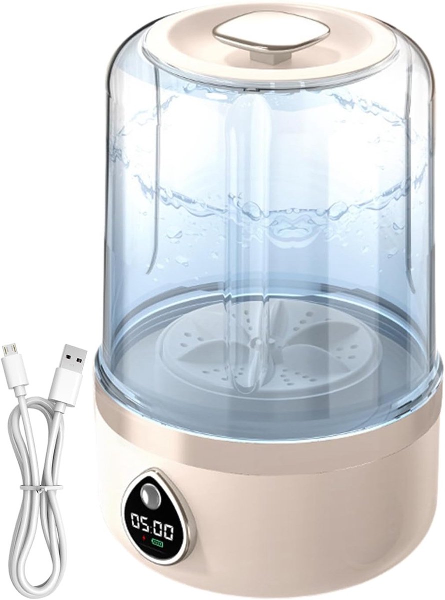 Draagbare Wasmachine - Mini Wasmachine - Reizen en Thuis - Opvouwbaar en Compact - 14 x 14 x 14 cm