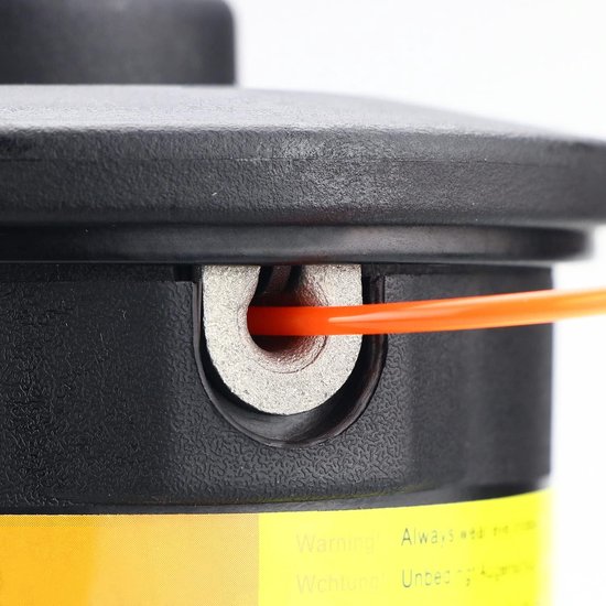 Maaikop Voor Grasmaaier - Snel Laden Rechte as - Nylon Met Grote Capaciteit Automatische Toevoer - 12 cm M10/12 Boring - Zwart — afbeelding 4