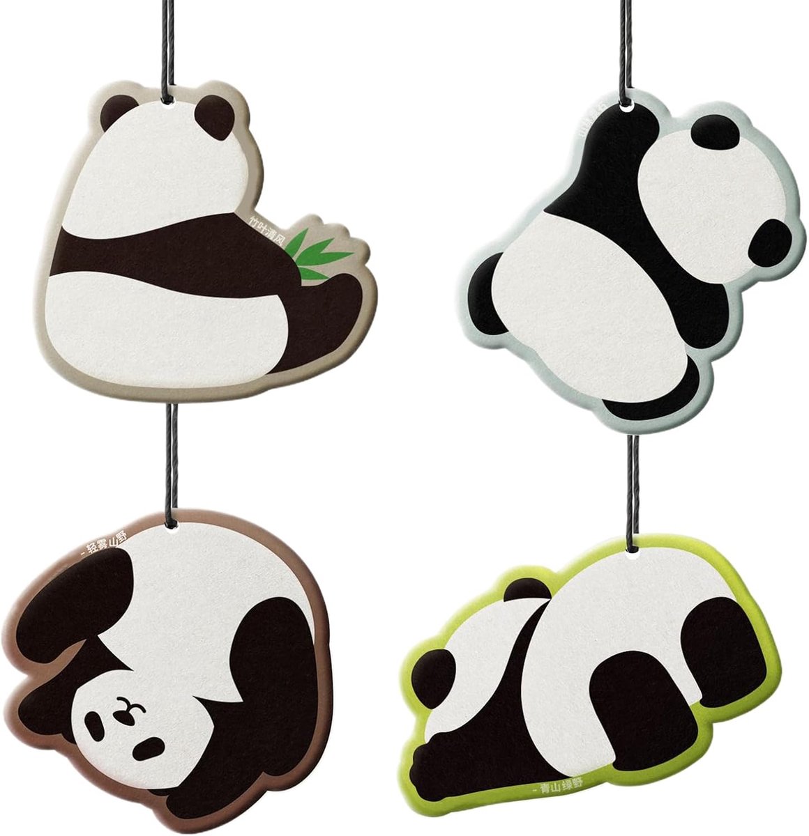 Luchtverfrisser Auto - Geurpillen Set - Interieur Decoratie - Creatieve Dierenvorm - 4 Stuks - Meerdere Kleuren