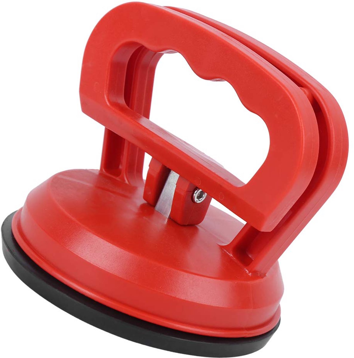 Glazen Zuignap - Plaattrekker - Materiaal Verplaatsen - Krachtige Zuigkracht - 10.5 cm Diameter - Rood