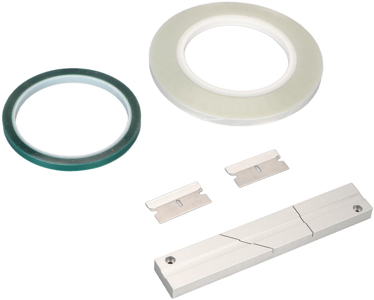 Dailygoods- Splitsblok Kit - Aluminiumlegering - 1/4 Inch Tape - Bandsplitsblok - Universeel voor Reel-to-Reel - Inclusief Media Blades - Bandsplitsblokkit