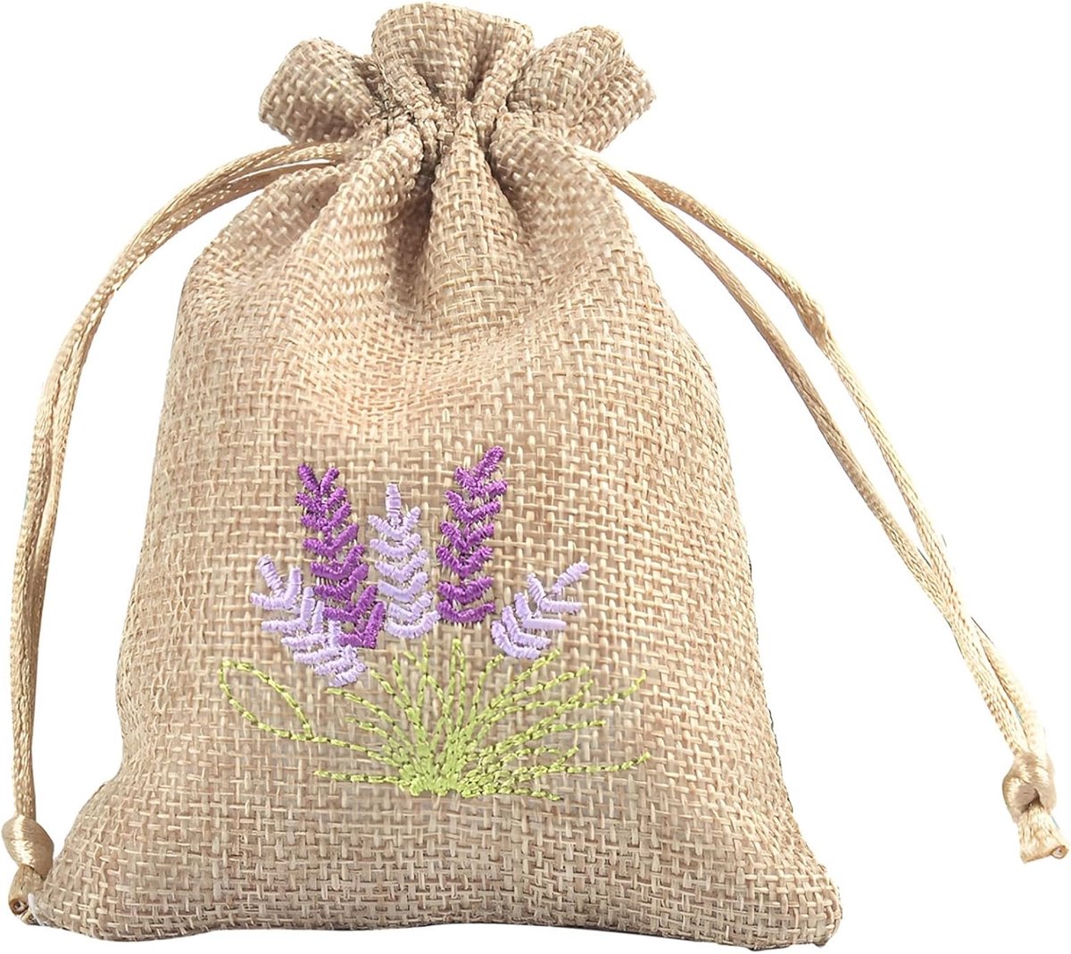 Leeg zakje - Opbergtasje - Sieraden bewaren - Met trekkoord - 13 x 18 cm - Bruin