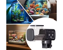 Automatische Vis Voeder - Voederautomaat Aquarium - Vakantie Voeren - Waterdicht ABS Materiaal - 250ml of 500ml - Zwart