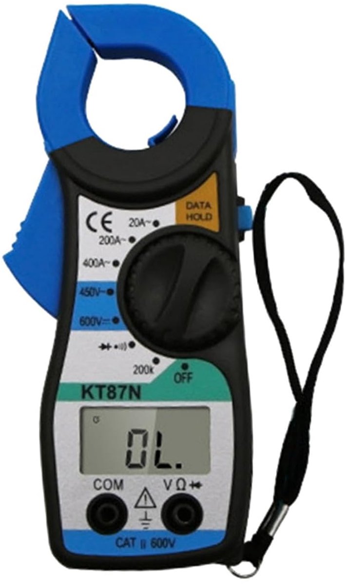 Spanningsmeter Tester - Klem Voltmeter - Elektrisch Meten - Draagbaar Ontwerp - 15 x 65 x 25 cm - Blauw