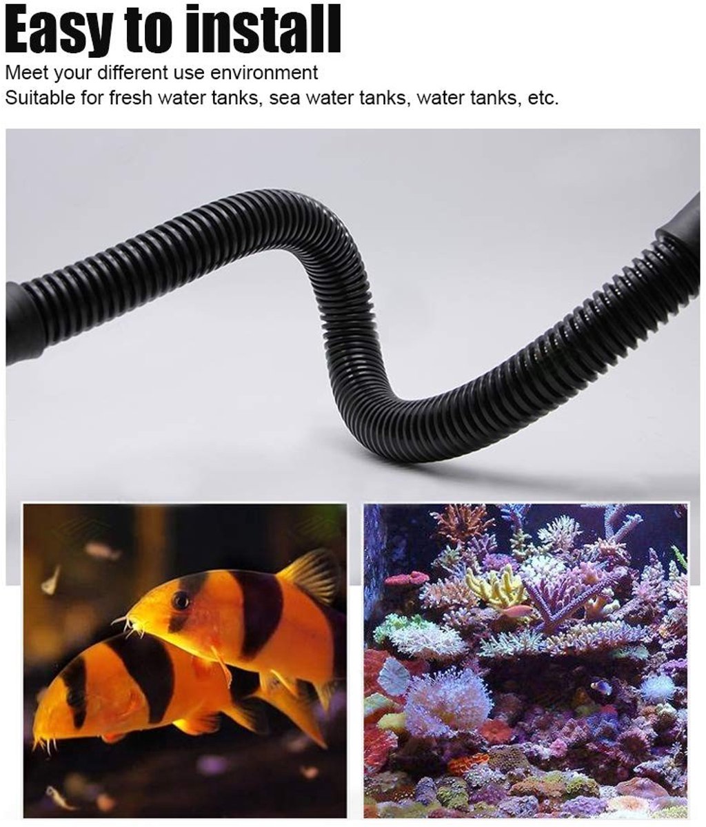 Dailygoods- Flexibele Slang Sterk en Duurzaam - Afvoerslang - Aquarium Slang - Waterpomp Slang - Bending Bestendig - Eenvoudig te Installeren - Aquariumslang
