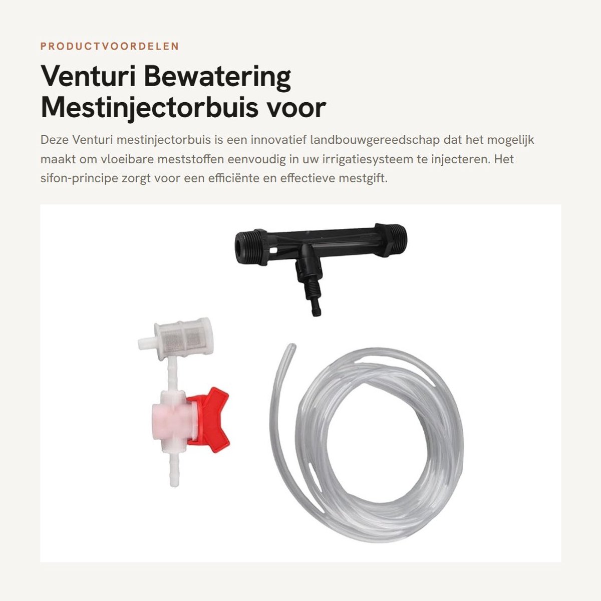 Dailygoods - Venturi Bewatering Mestinjectorbuis voor Tuinirrigatie