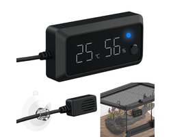 Temperatuur Vochtigheid Meter - Digitale Hygrometer - Terrarium Klimaat - Accurate Metingen - 3.27x1.57x0.75 Inch - Wit