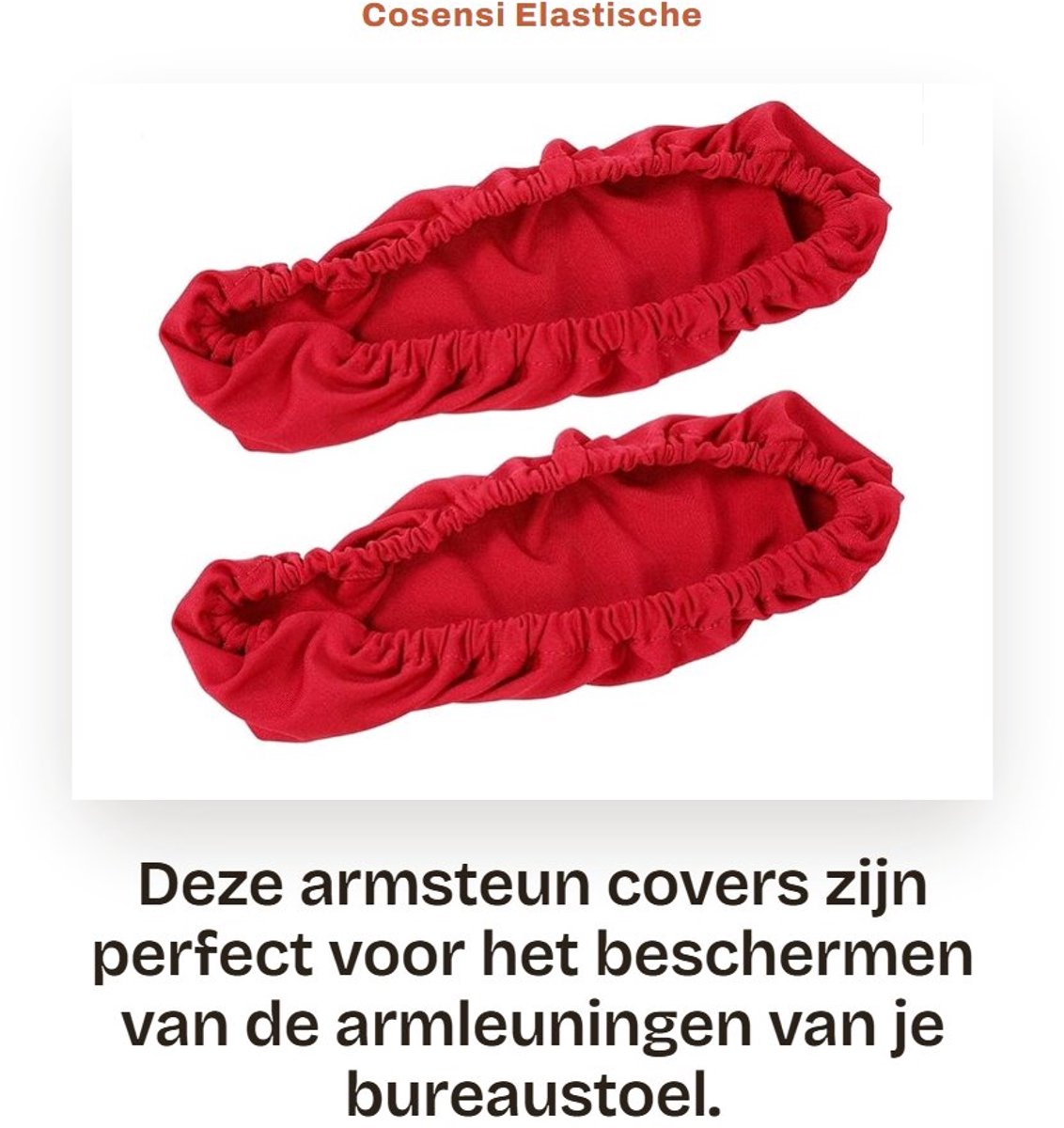 Dailygoods- Armsteun Cover - Elastische Rekbare Armleuning Hoes - Bureaustoel Bescherming - Comfortabel Polyester - Verwijderbaar - Geschikt voor de meeste bureaustoelen - Armleuninghoes
