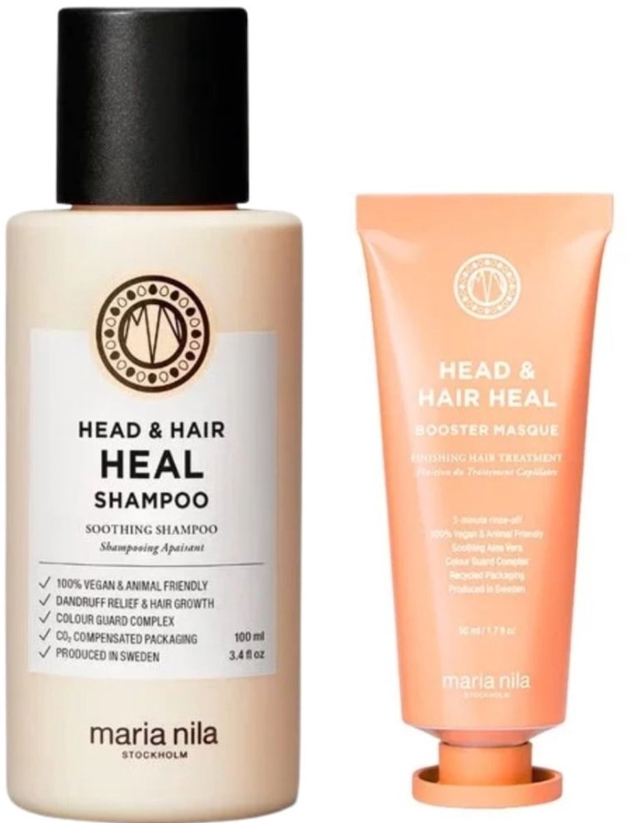 Maria Nila - Head & Hair Heal Booster Travel Set - 100+50ml