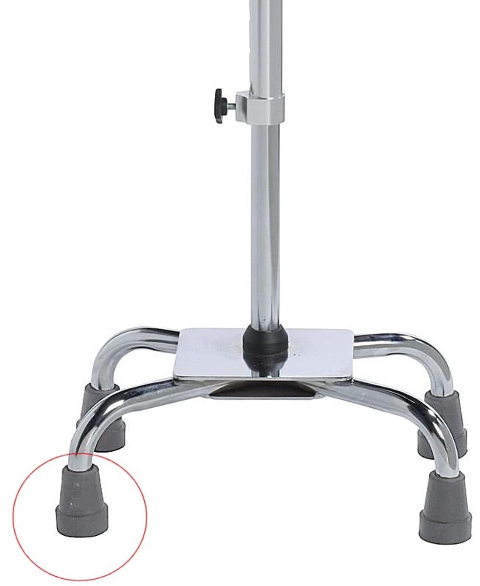 Dailygoods- Rubberen Hulzen - Pack van 4 - Geschikt voor 16mm - Metalen Versterking - Vervangende Uiteinden - Voor Quadruped Walker