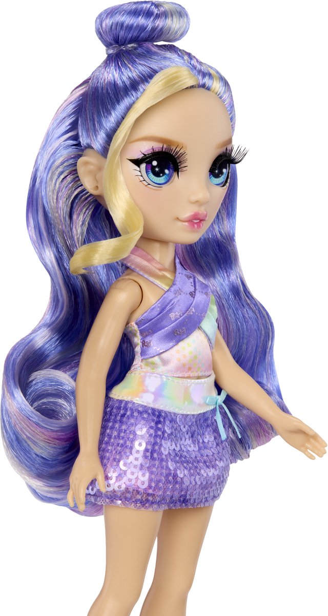 Rainbow High My Fashion Style Violet - modepop van 28 cm met paarse statementoutfit en stijlvolle handtas. Geweldig speelgoed of cadeau voor kinderen van 4-12 jaar van Rainbow High — afbeelding 3