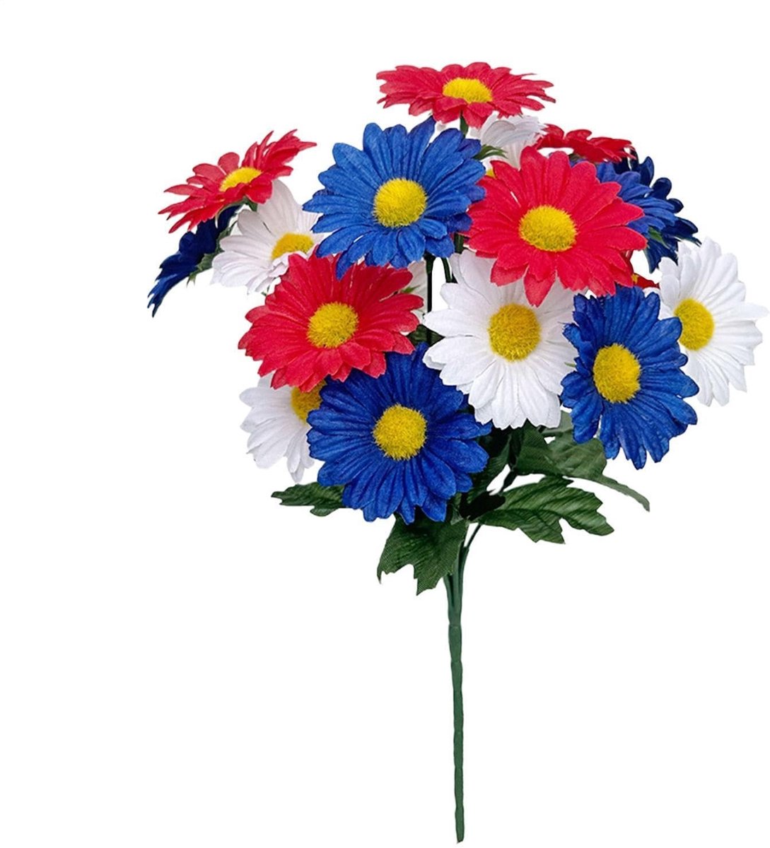 Dailygoods- Kunstbloemen Weerbestendig - Kunstbloemen Boeket - Kunstbloemen voor Buiten - Kunstbloemen voor Begraafplaats - Zijden Herdenkingsbloemen - Realistisch Uiterlijk - Herdenkingsbloem