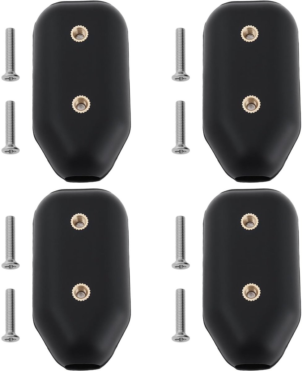 Dailygoods- Touwklemmen 4 Stuks - Kunststof Koordconnector - 9,5 cm - Geschikt voor 7-8 mm Touw - Voor Doe-Het-Zelf Taken - Stevige Grip - Touwclips