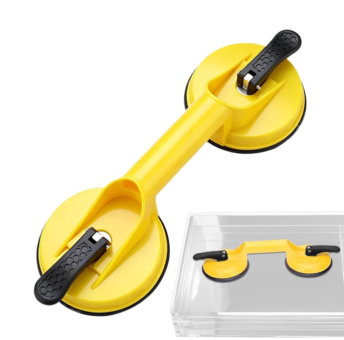 Zuignap Handgreep - Vacuüm Tool - Objecten Verplaatsen - Sterk Draagvermogen - 12 cm Diameter - Zwart