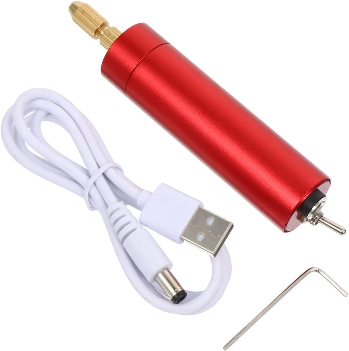 Graveergereedschap Set - Metaal Glas Pen - Doe Het Zelf Projecten - Lichtgewicht Compact Ontwerp - 12.5 cm Lengte - Donkerrood