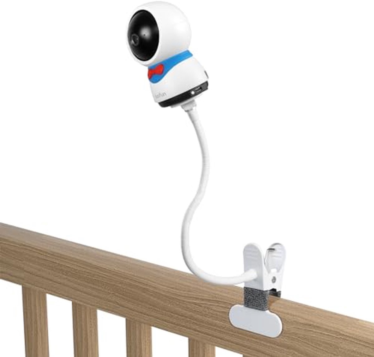 Babyfoon Houder - Camera Stand - Babykamer Overzicht - Flexibele Zwanenhals - 14 cm - Wit