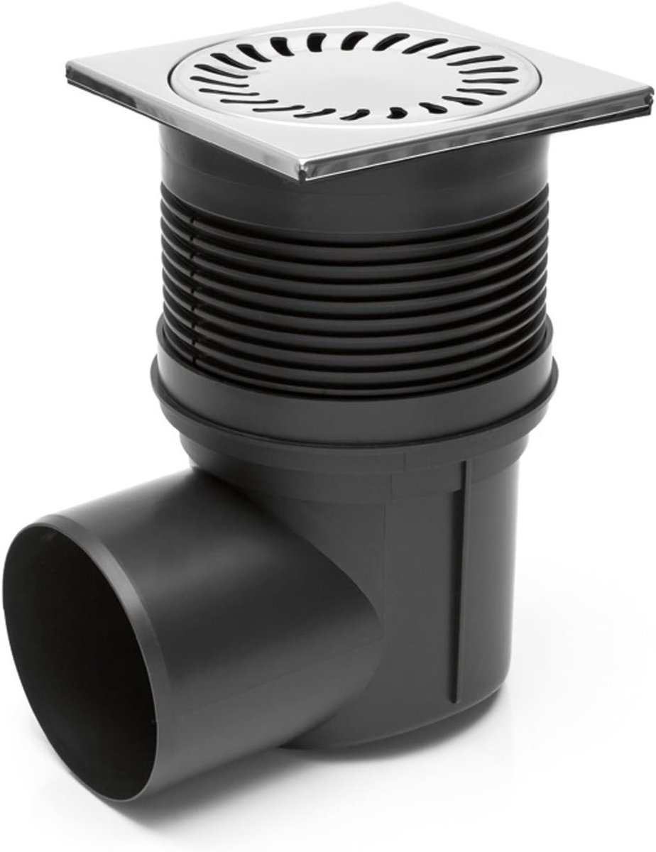 Vloerafvoer - Afvoerputje - Waterafvoer Regelen - Hoge Draaglast - DN75 - Zwart