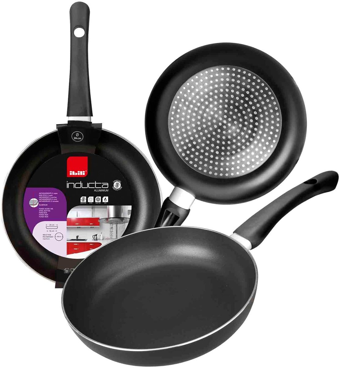 Koekenpan - Koekenpan - Koken - Inductie Geschikt - 28 cm - Zwart