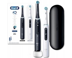 Oral-B iO Series 5 Duo - Elektrische Tandenborstel - 2 stuks - Zwart & Wit - Bluetooth