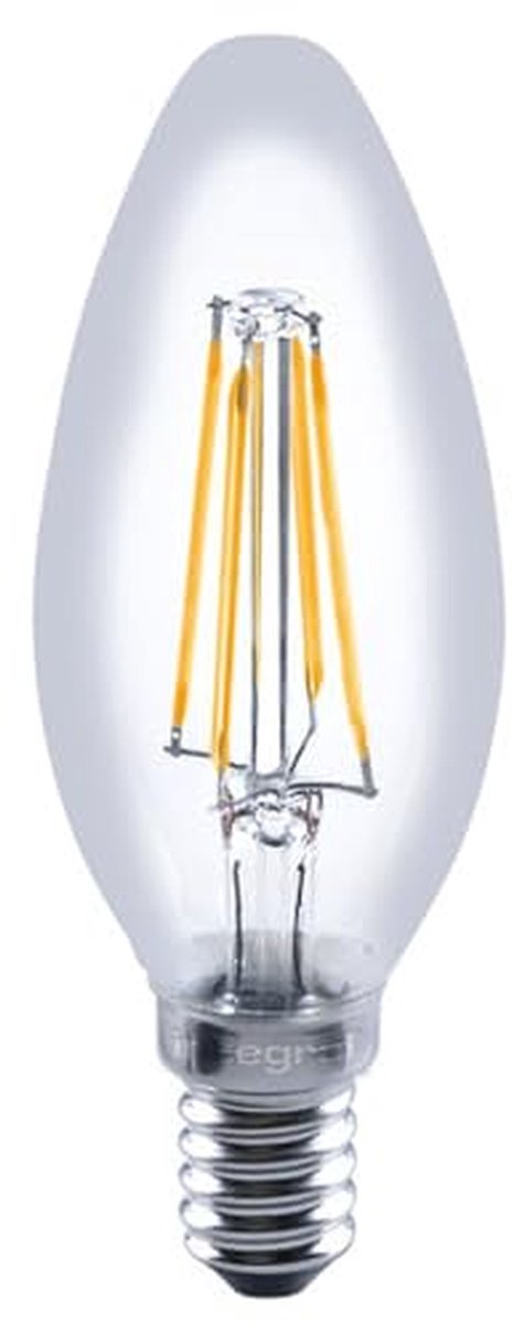 Kaars LED Lamp - Kroonluchter Fitting - Sfeer Verlichting - Energiezuinig Dimbaar - 470 Lumen - Warm Wit