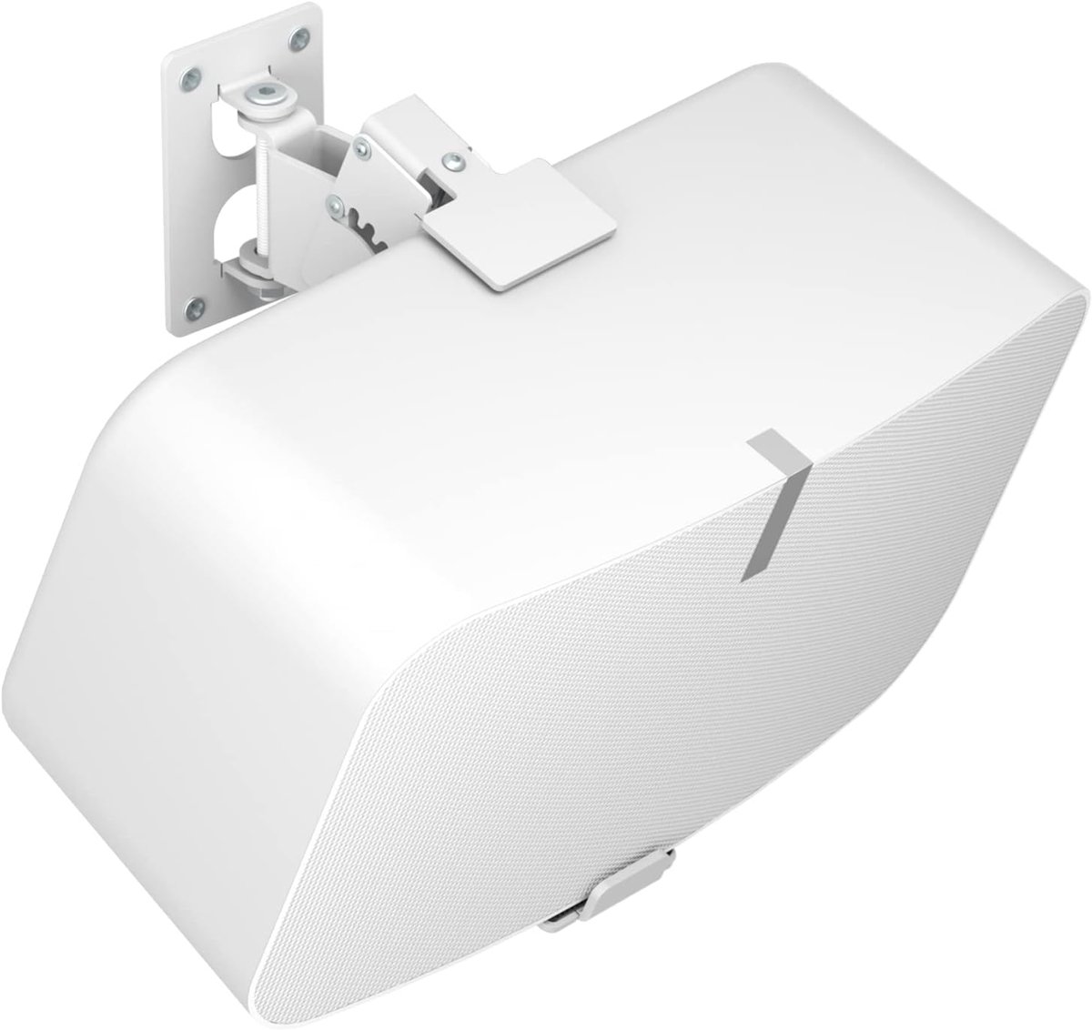 Luidspreker Muurbeugel - Draaibare Houder - Geluid Optimaliseren - Kantelbaar en Zwenkbaar - Tot 35 lbs - Wit