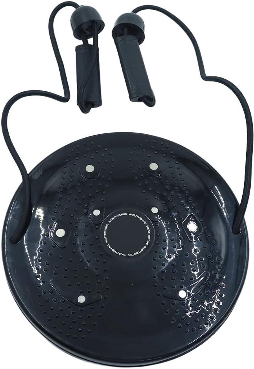 Taillesculptor - Twist disc - Thuis trainen - Met massagevoetzolen - 29 cm - Zwart