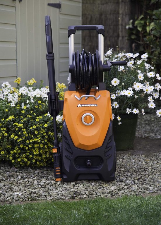 Hogedrukreiniger - Reinigingsmachine - Terras reinigen - 150 bar druk - 440 l/u - Oranje — afbeelding 3