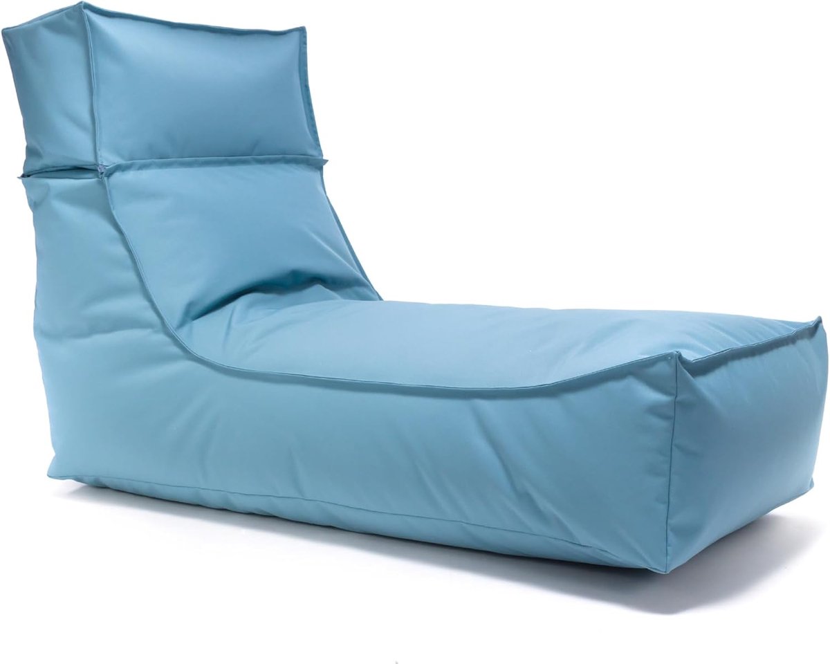 Zitzak Lounger - Outdoor Zetel - Ontspannen Buiten - Verwijderbare Hoofdsteun - 120 x 60 cm - Camel